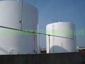 有机储罐防腐竣工后照片